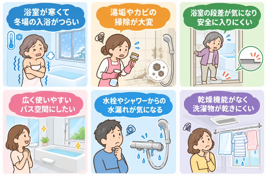 こんなお風呂の悩みありませんか？システムバスで快適にリフォーム